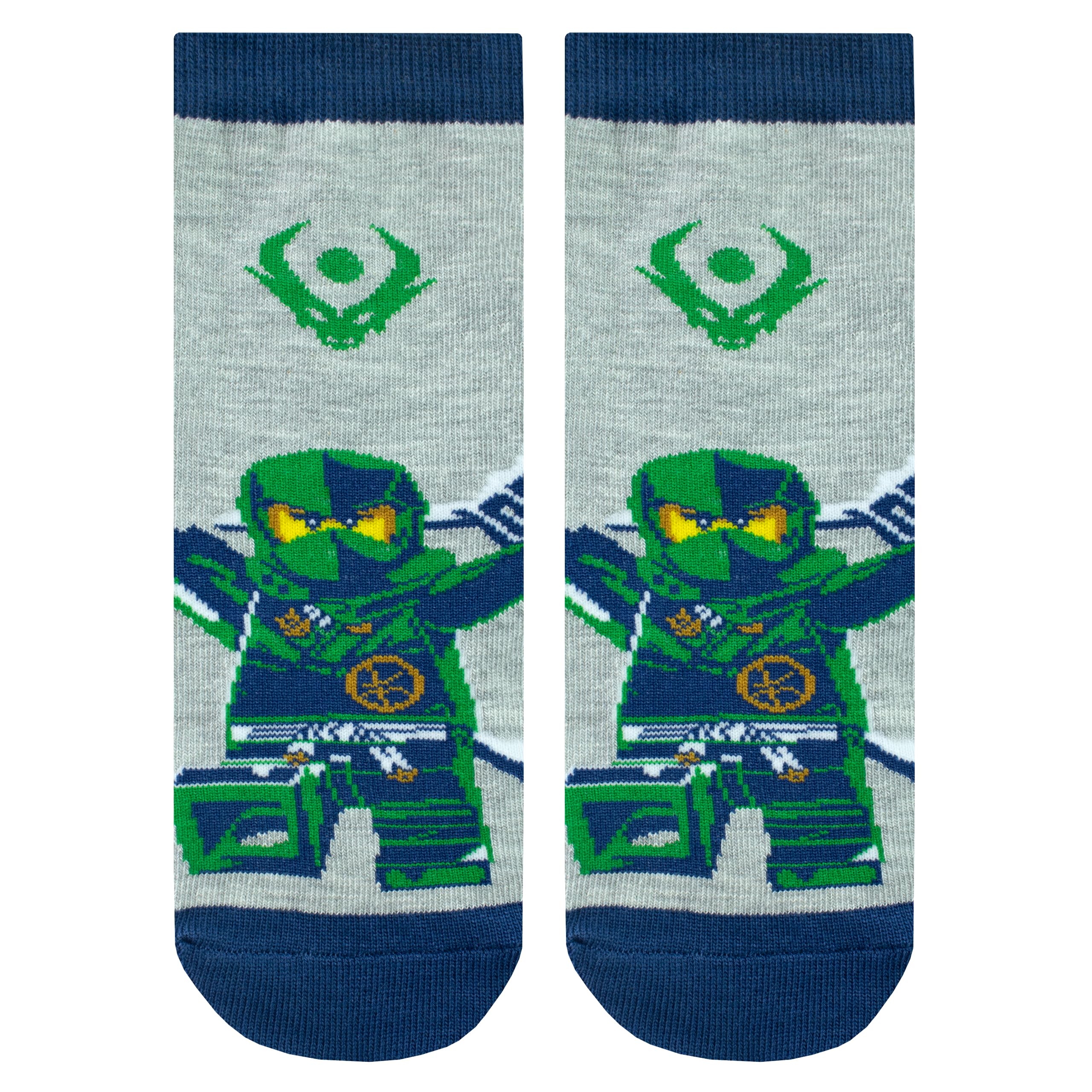 LEGO Ninjago Boys Socks 3 Pack - Cotton Ankle Socks for Kids | Comfortable Play Socks | Perfect for School, Sports & Ninja Costume Play