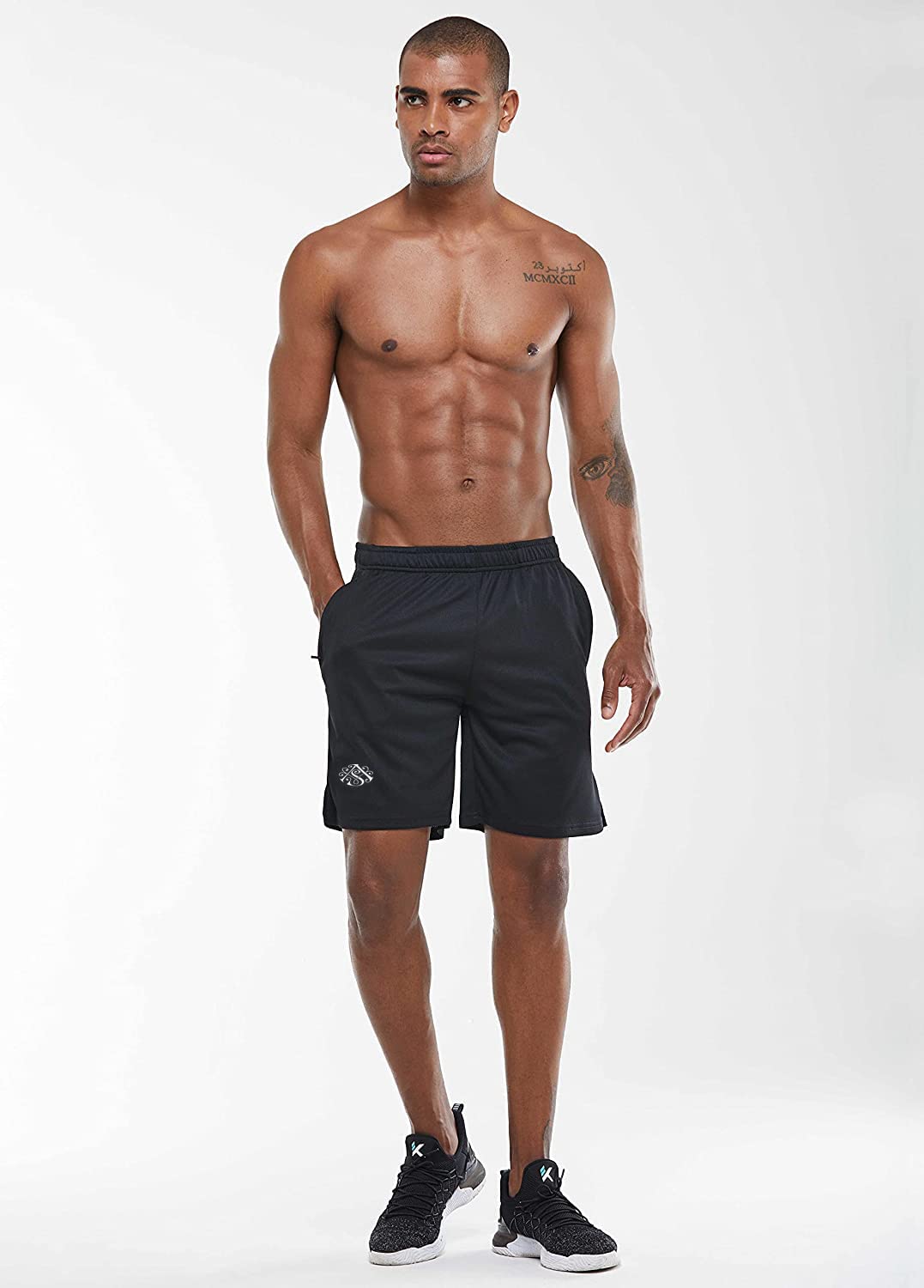 Breathable Honeycomb Sports Shorts for Men - 2 Pack Quick Dry Athletic Running Gym Workout Shorts - Perfect for Jogging, Training & Casual Wear