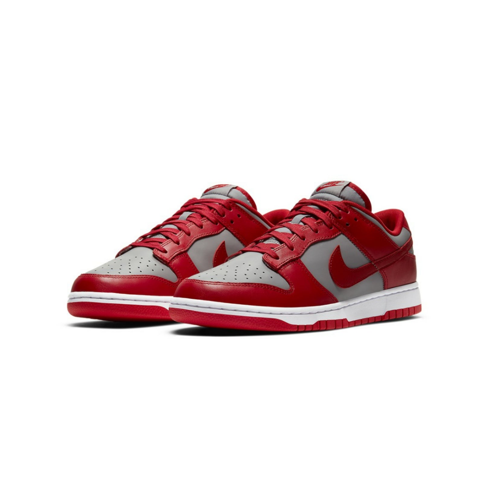 Nike Dunk Low Retro Medium Grey Varsity Red UNLV Sneakers (2021) - Men's Basketball Shoes for Casual Wear & Street Style