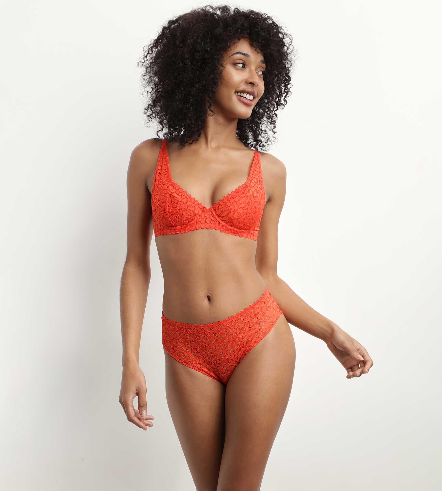 Red Floral Lace Underwire Bra - Comfortable Daily Wear Lingerie for Women | Perfect for Work, Date Night & Everyday Support
