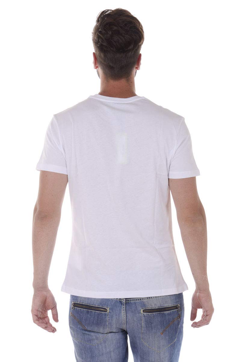 Versace Jeans Couture Men's T-Shirt & Sweatshirt - B3GQA780 Jersey Cotton Luna White - Size L - Casual Wear & Street Style Fashion