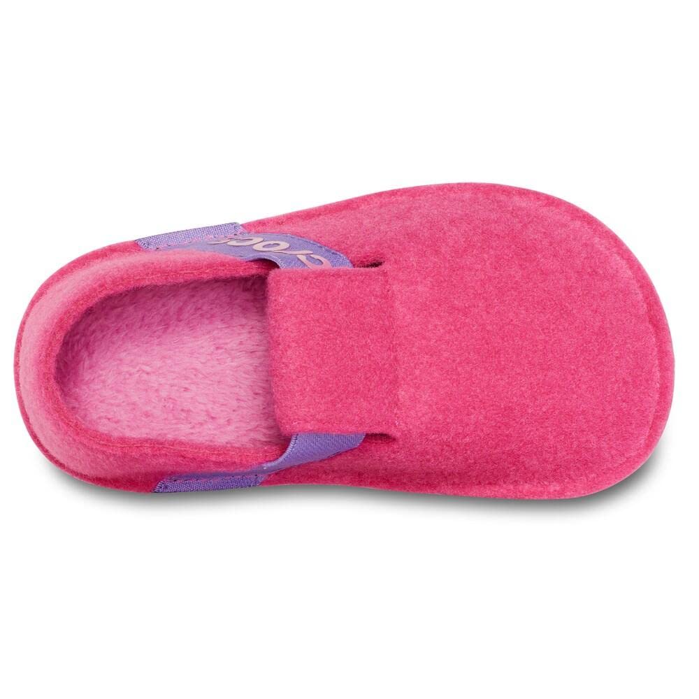 Crocs Kids' Classic Fuzzy Slippers - Soft & Comfortable Slip-On Indoor/Outdoor Slippers for Boys & Girls | Perfect for Home, School & Playtime