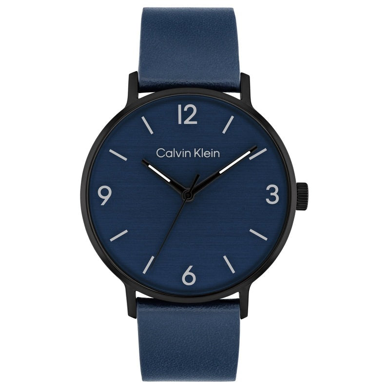 Calvin Klein Modern Blue Leather Men's Watch 25200436 - Stylish & Durable Timepiece for Business, Casual & Formal Occasions