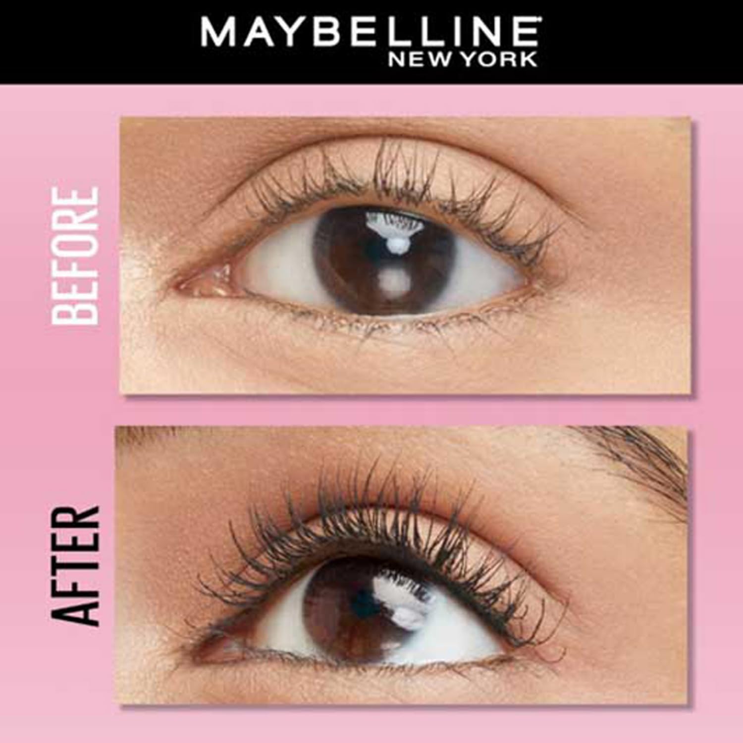 Maybelline New York Hypercurl Waterproof Mascara - Volumizing & Lengthening Black Mascara for Long-Lasting Curled Lashes - 9.2ml for Day & Night Wear, Parties & Special Occasions