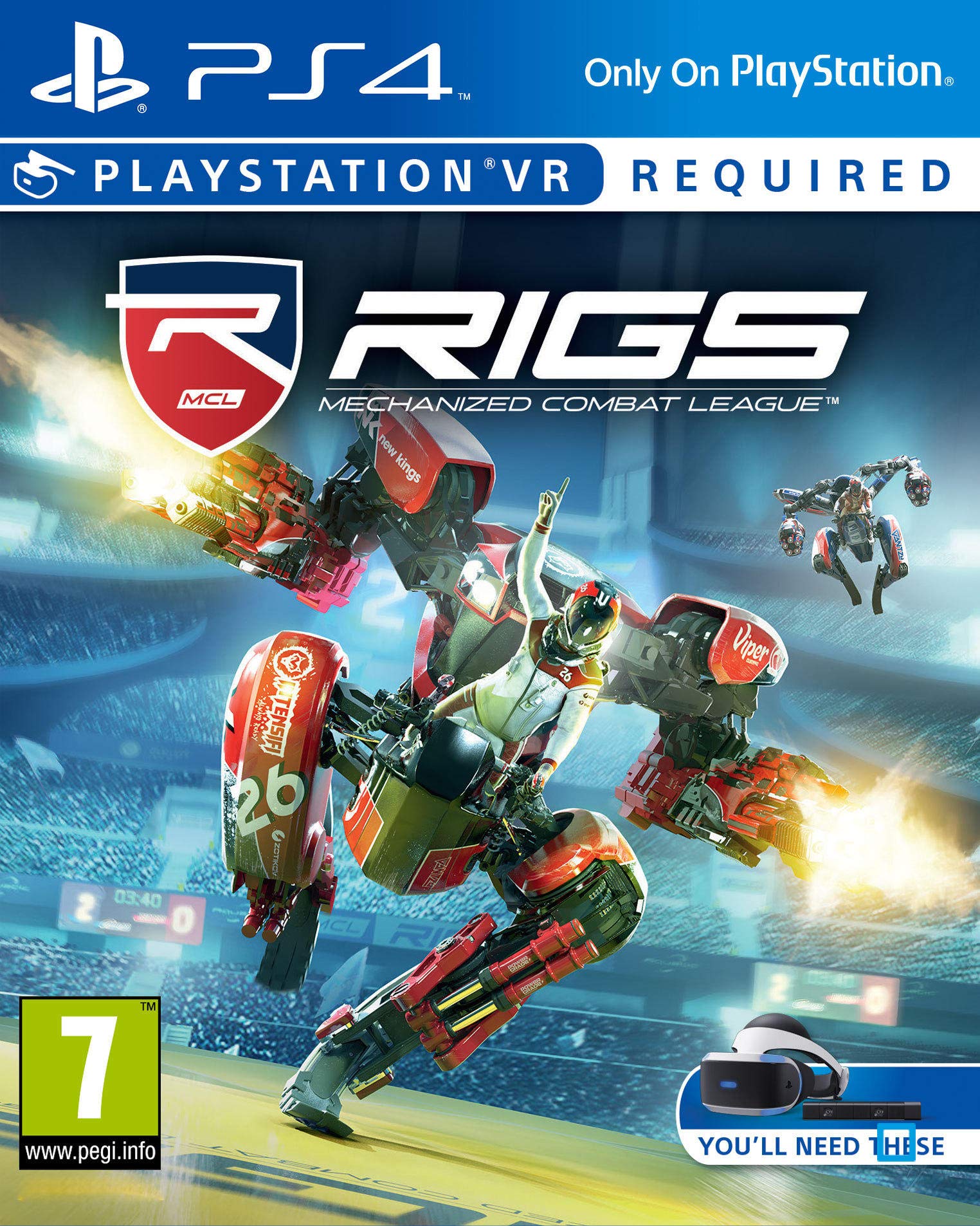 RIGS: Mechanized Combat League VR Game - PS4 Exclusive Virtual Reality Shooter | Intense Mech Battles for Competitive Gaming & Esports