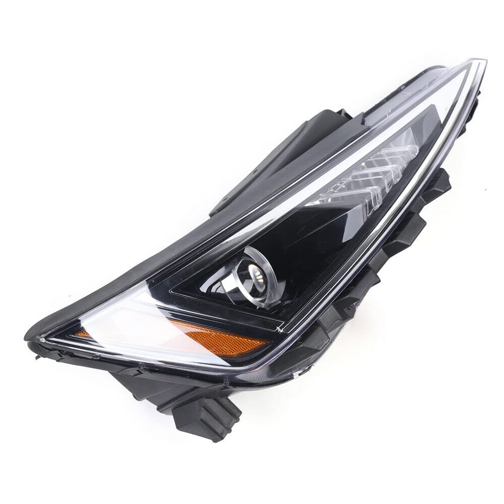 2019-2020 Hyundai Elantra Headlight Assembly Pair - Halogen Projector Headlamps Replacement for Driver & Passenger Side | Perfect for Night Driving & Foggy Conditions