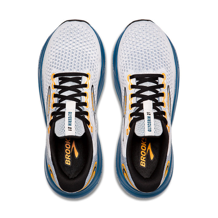 Brooks Glycerin 21 Men's Running Shoes - Premium Cushioned Road Running Sneakers for Long Distance & Marathon Training