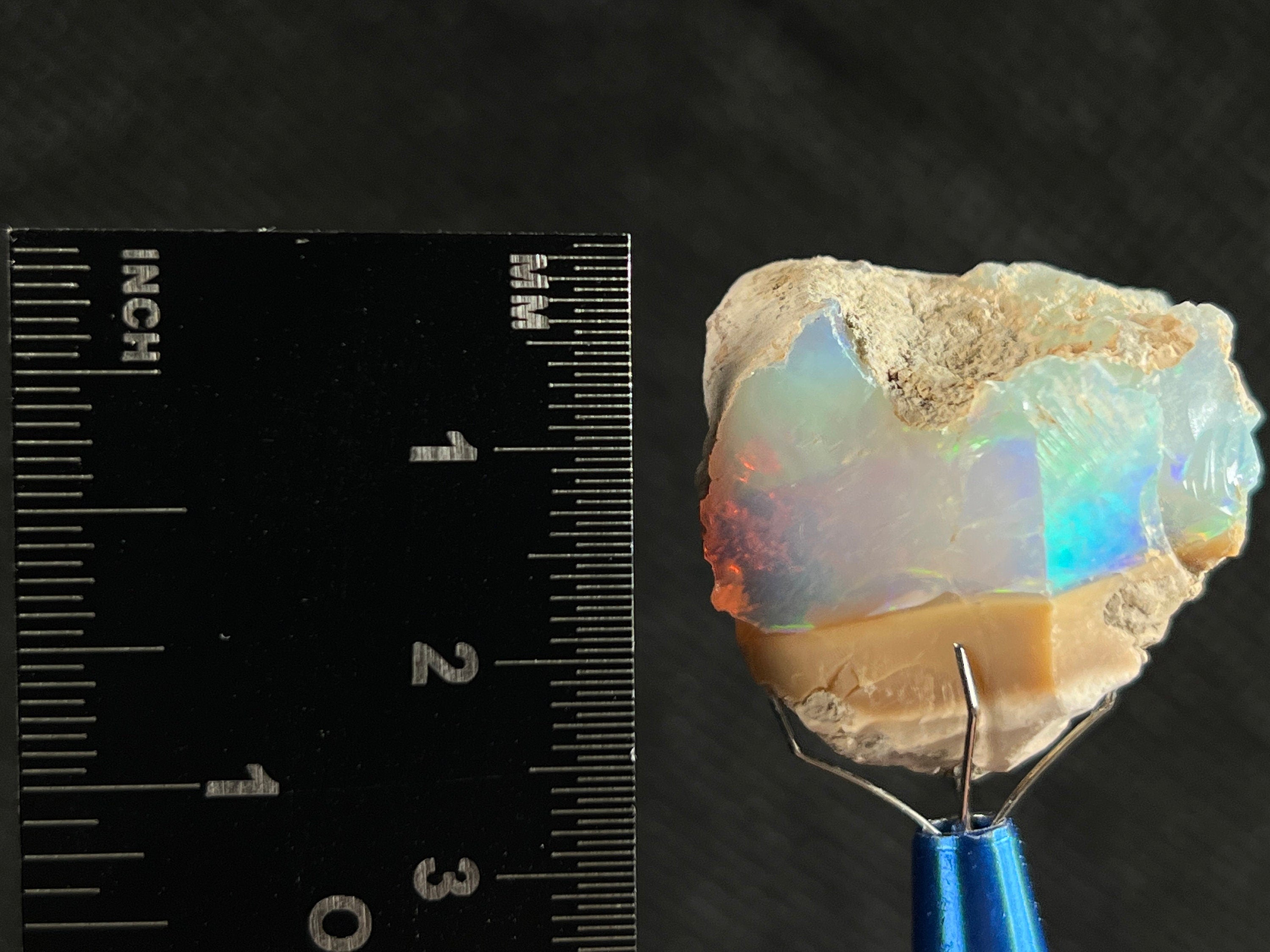 Premium 4A Welo Opal Raw Crystal - Certified Cutting Grade Opal Gemstone for Jewelry Making | Natural Ethiopian Opal for Rings, Necklaces & DIY Craft Projects