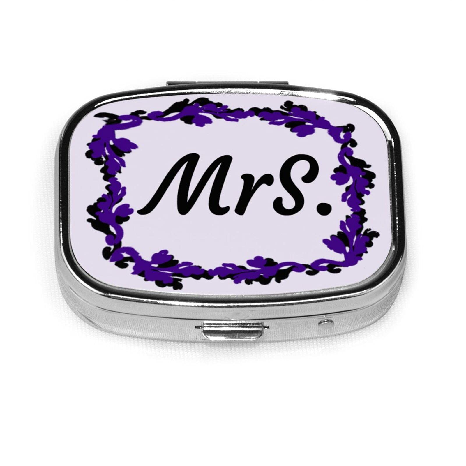 Personalized Small Pocket Pill Organizer - Custom Mini Pill Case for Travel & Daily Use - Portable Medicine Container for Purse, Square Pill Box - Perfect for Weekly Medication, Vitamins & Supplements on the Go