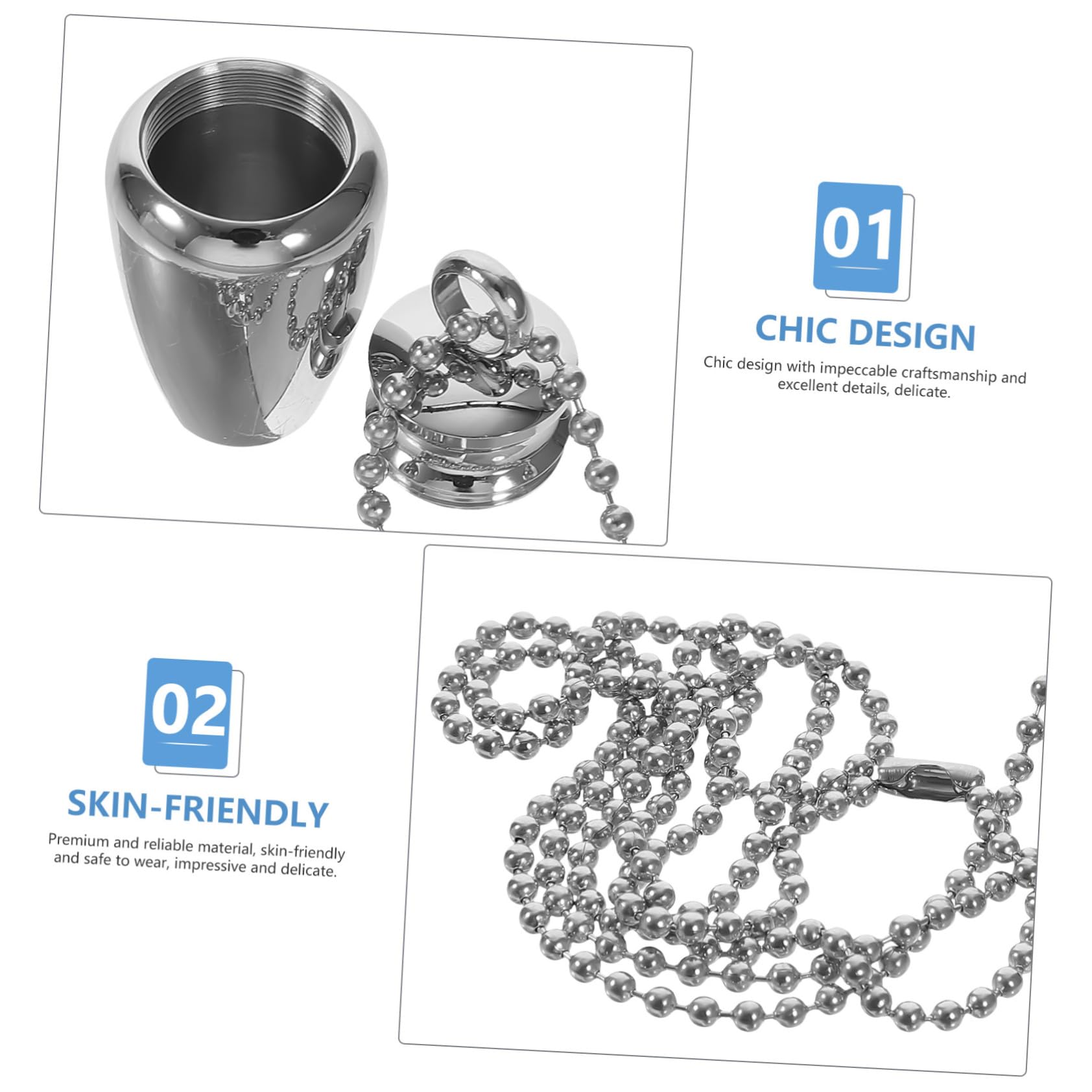 SECFOU Titanium Steel Baby Tooth Saver Necklace - Keepsake Pendant for Boys & Girls to Preserve Milk Teeth | Perfect Tooth Fairy Gift & Childhood Memory Organizer