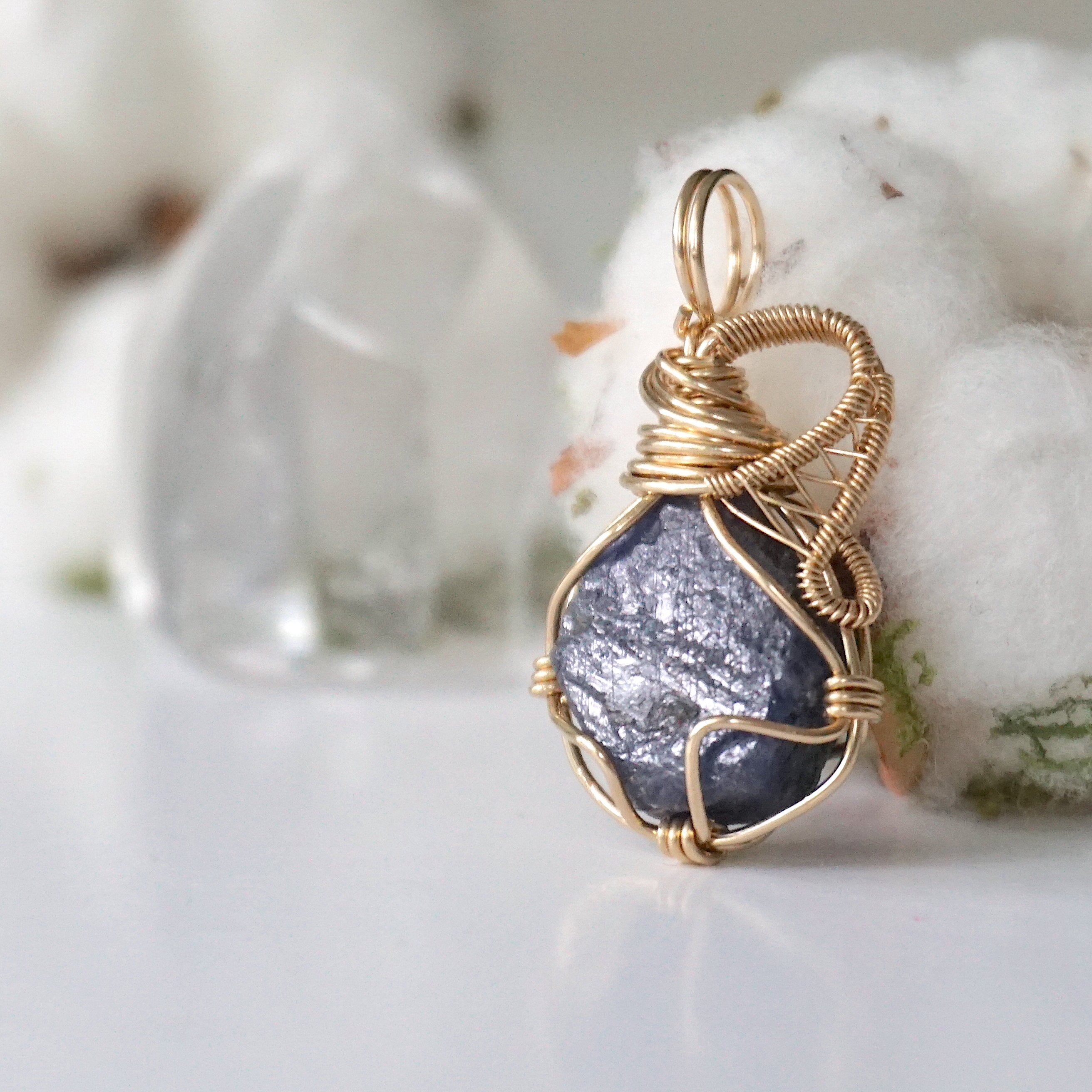 14K Gold Filled Sapphire Pendant Necklace for Women - Elegant Jewelry Gift for Birthday, Anniversary & Special Occasions