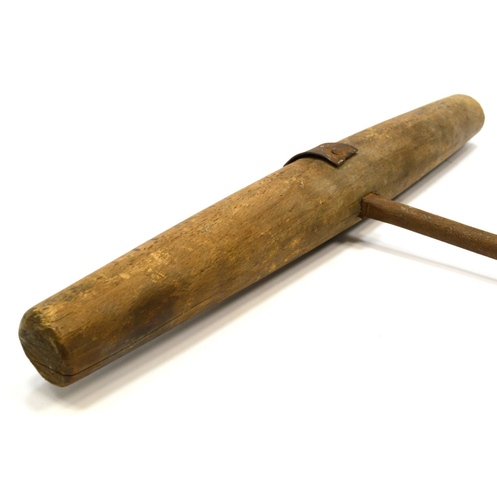 Antique T-Handle Beam Auger - 32 Inch Log Boring Tool with 1.5 Inch Bore - Hand Drill for Woodworking, Carpentry & DIY Projects - Perfect for Log Cabin Building, Fence Post Holes & Timber Construction
