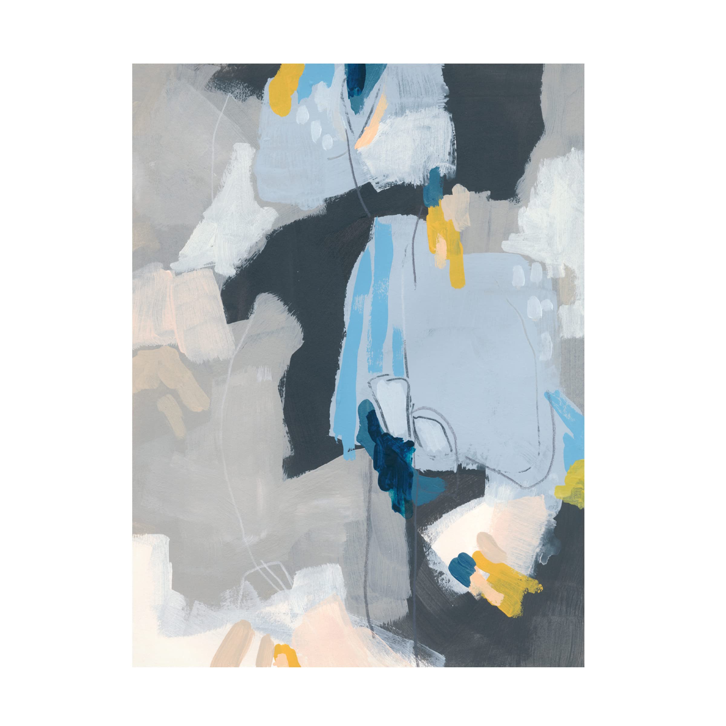 Trademark Fine Art 'Joy Notes II' Canvas Wall Art by June Erica Vess - Vibrant Abstract Painting for Living Room, Bedroom & Office Decor