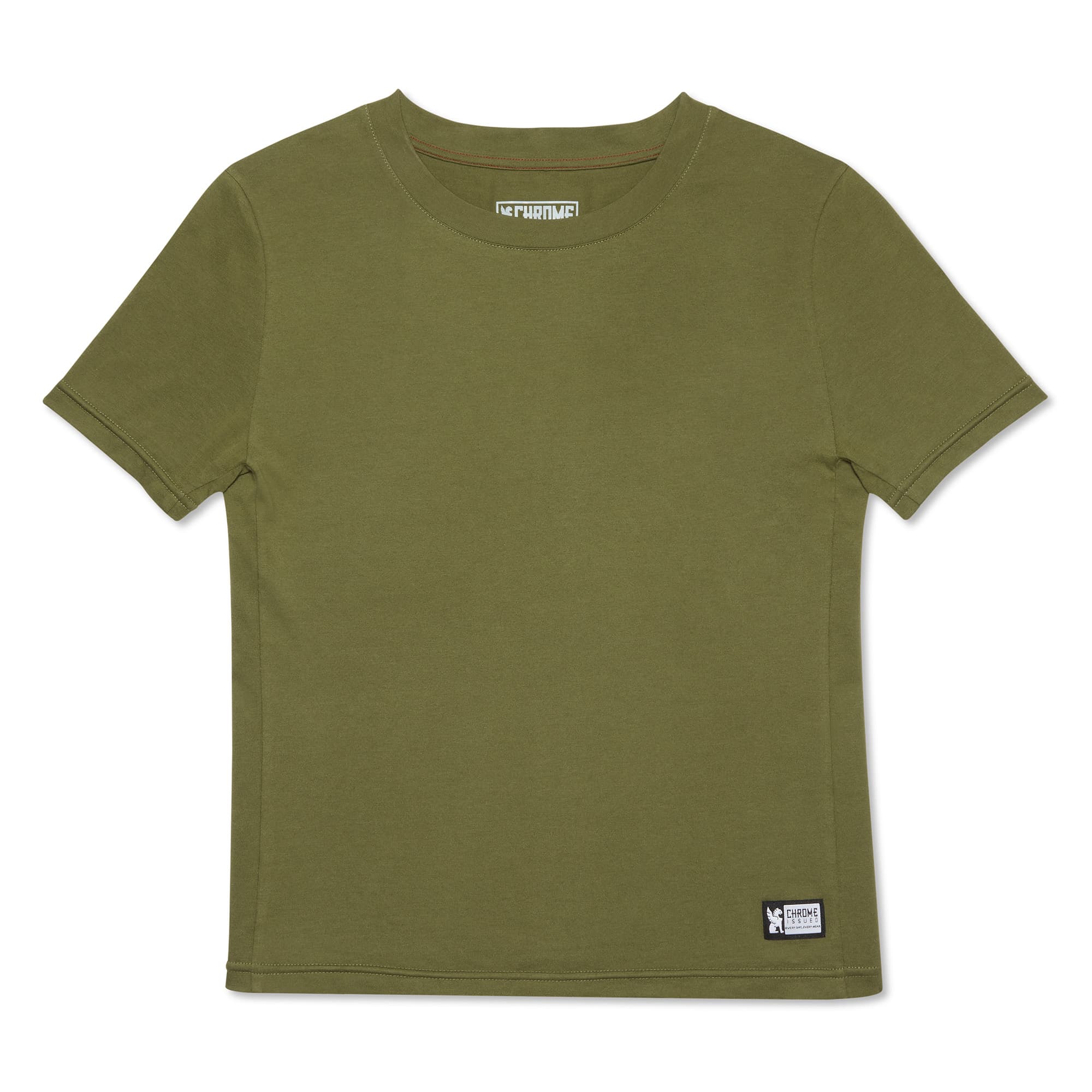 Chrome Issued Short Sleeve T-Shirt for Women - Soft Cotton Casual Tee - Perfect for Everyday Wear, Gym & Outfits