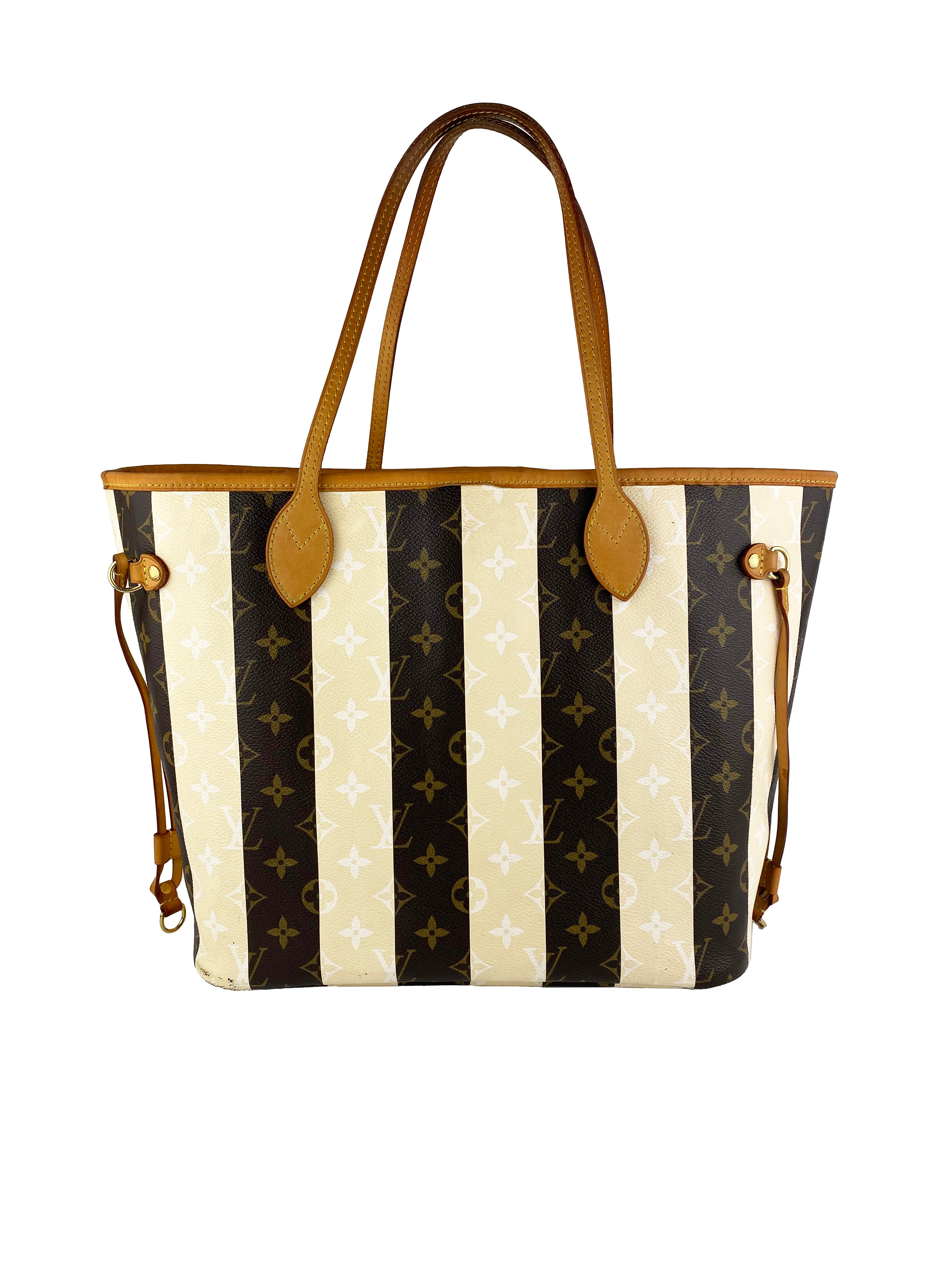 Authentic Louis Vuitton Monogram Rayures Neverfull GM Tote Bag - Limited Edition Luxury Handbag for Women, Perfect for Travel, Work & Shopping