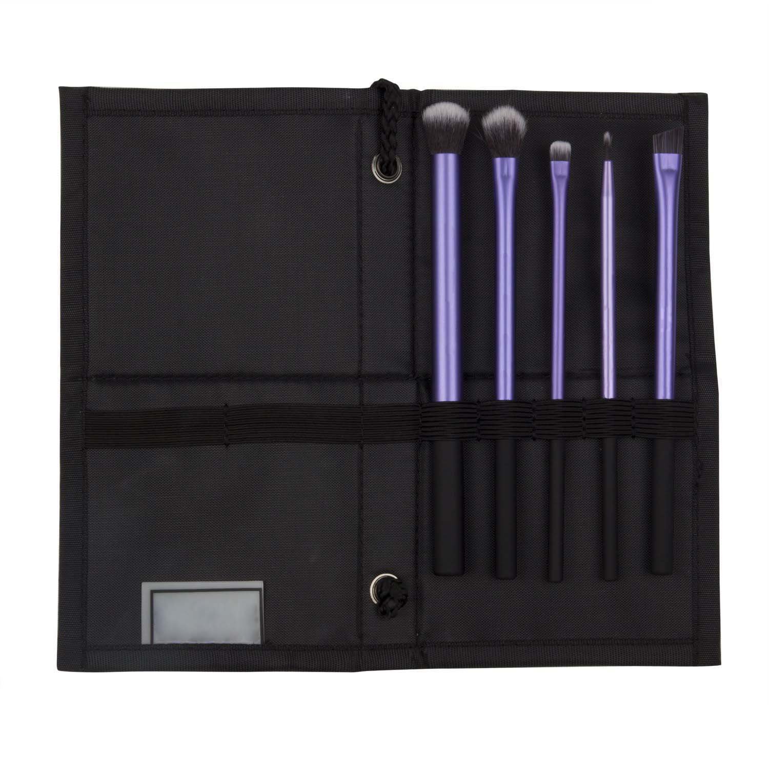 5-Piece Eye & Lip Makeup Brush Set - Professional Eyeshadow, Eyeliner, Lipstick & Lipliner Brushes for Flawless Makeup Application | Perfect for Daily Use, Travel & Professional Makeup Kits