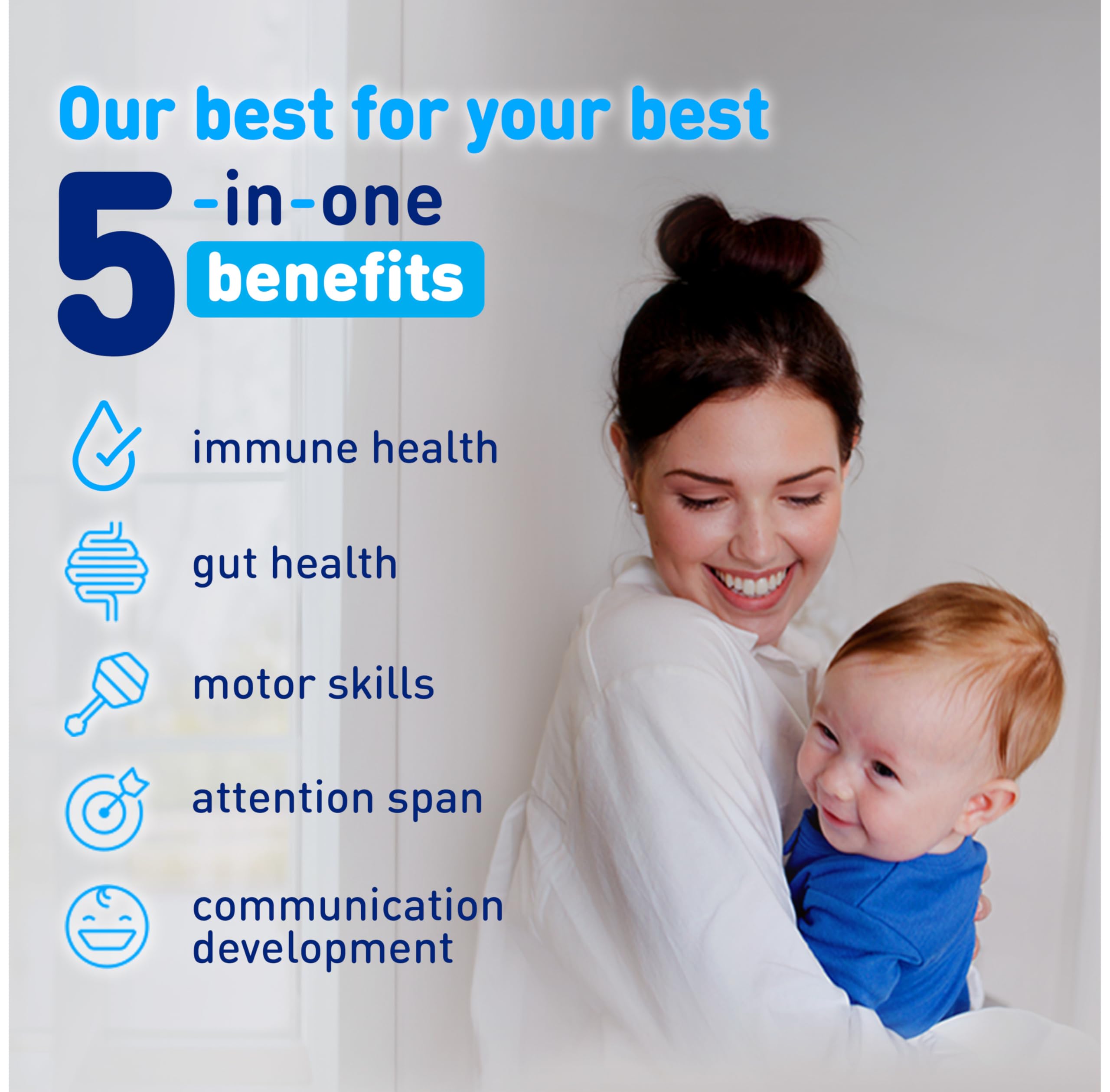 Enfamil Optimum Baby Formula - Closest to Breast Milk with Immune-Supporting Lactoferrin & Brain-Building DHA | 30 Oz (Pack of 4) | Ideal for Newborns & Infants, Perfect for Daycare & Travel Feeding