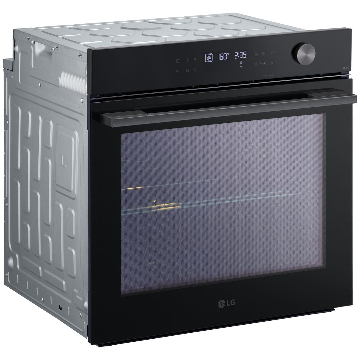 LG 60cm InstaView Series 5 Black Glass Oven - BO605G1GL5 | Built-in Electric Oven with InstaView Window for Modern Kitchens
