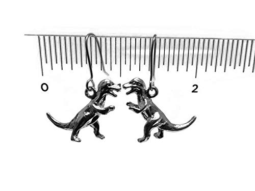 925 Sterling Silver T-Rex Dinosaur Earrings for Women - Handmade Dainty Jewelry Gift for Her - Perfect for Birthday, Anniversary & Everyday Wear