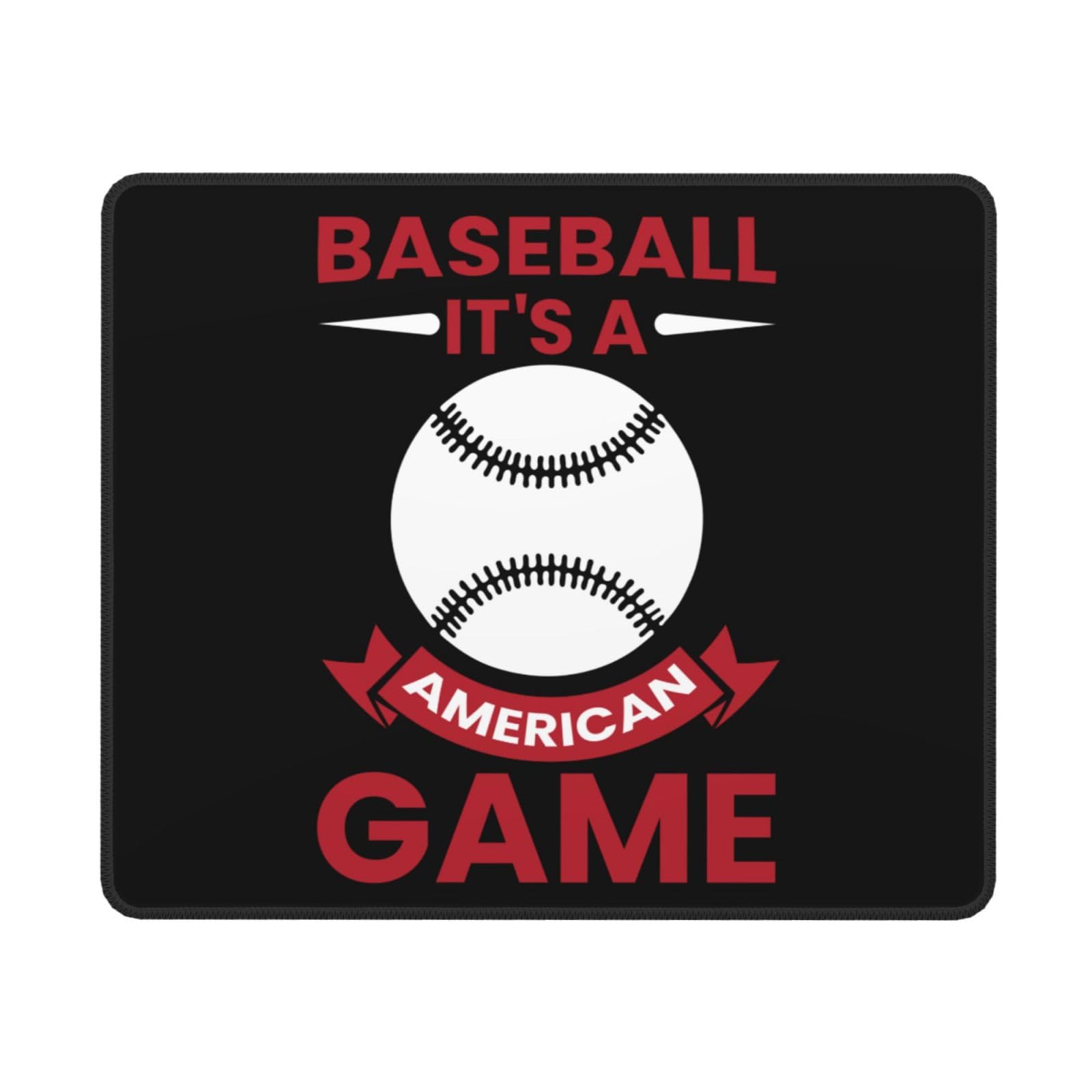SIYTUAU American Baseball Game Mouse Pad - 10x12 Inch Non-Slip Rubber Mousepad for Office, Laptop & Gaming - Waterproof & Durable Desk Accessory for Baseball Fans & PC Enthusiasts