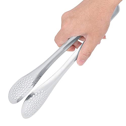 Premium Stainless Steel BBQ Tongs - Heavy Duty Grilling Tongs for Cooking, Frying, Serving - Perfect for Barbecue, Grilling, Baking & Kitchen Use