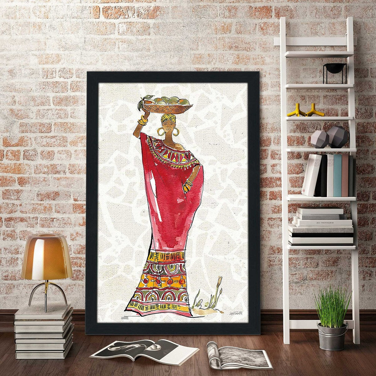 African Flair IX C by Anne Tavoletti - Vibrant Abstract Art Print on Premium Acrylic - Perfect for Modern Home Decor & Office Wall Art