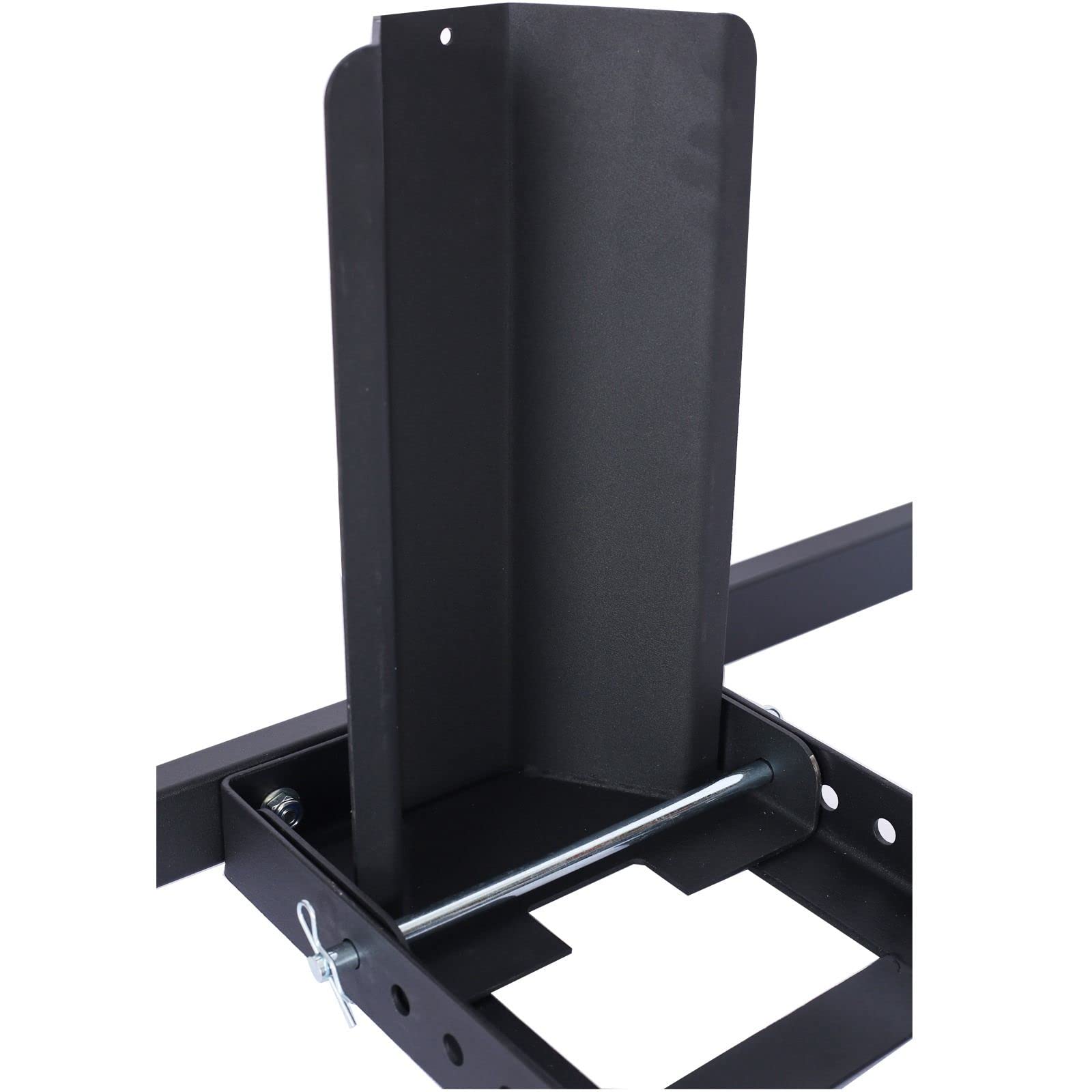 Heavy Duty Adjustable Motorcycle Wheel Chock Stand - 1800 Lbs Weight Capacity, Universal Fit for Dirt Bikes, Cruisers & Sport Bikes (Black) - Perfect for Garage Storage, Transport & Maintenance