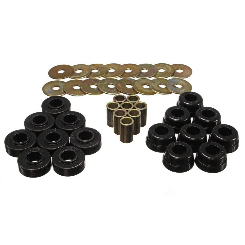 Energy Suspension Body Mount Set for 1973-1982 Chevy Corvette - Black 3.4126G | Performance Suspension Upgrade for Classic Corvette Restoration & Ride Comfort