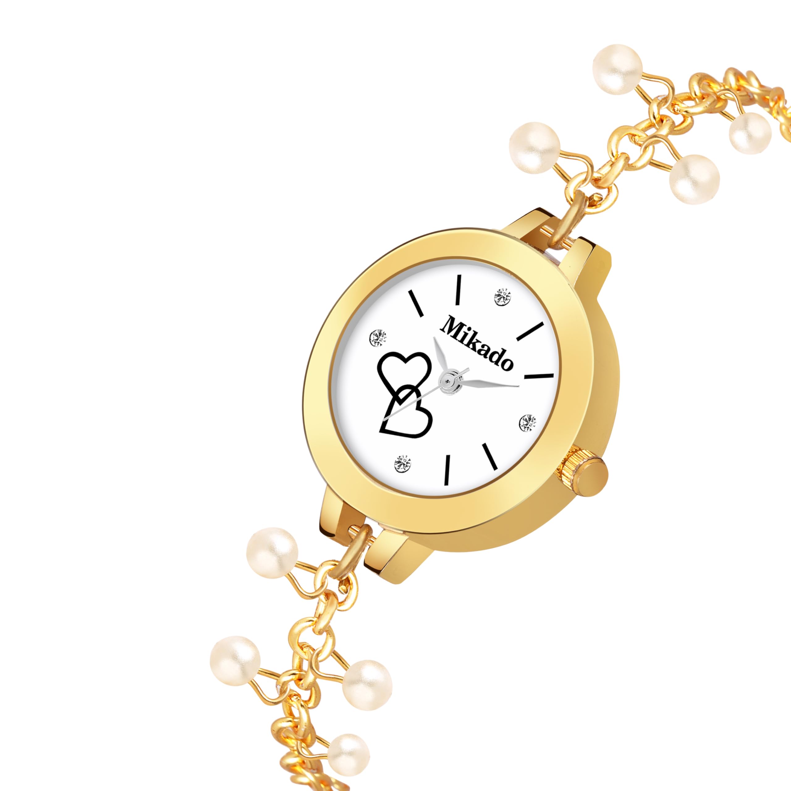 Elegant Mikado Rose Gold Bracelet Style Women's Analog Watch - Perfect for Casual Wear, Office & Special Occasions