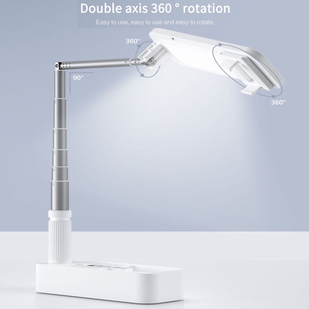 Portable LED Light & Phone Holder for Nail Art, Manicure & Beauty - Perfect for Home Salon, DIY Nails & Professional Use