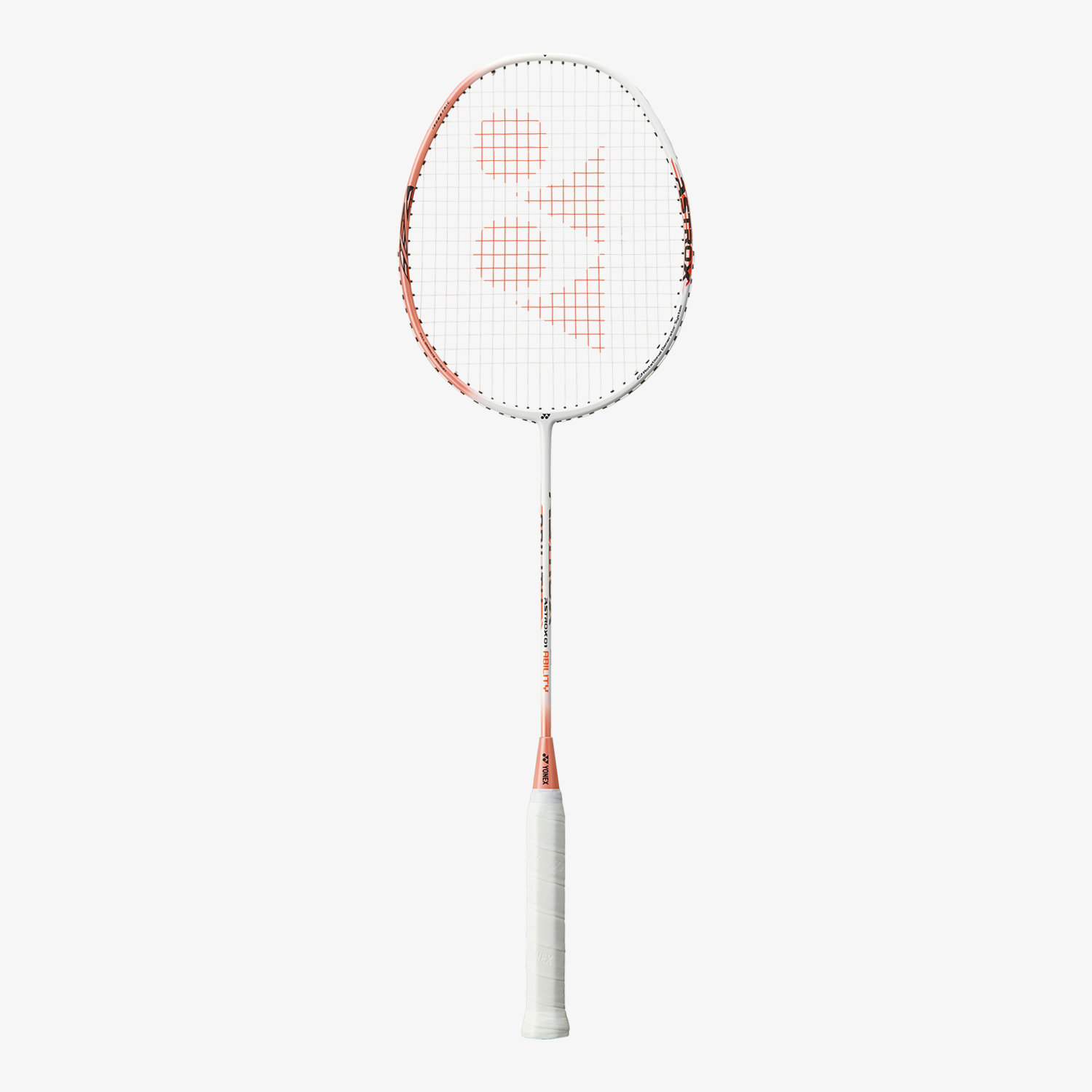 Yonex Astrox 01 Badminton Racket - Pre-Strung with High Performance for Advanced Players (White/Pink) | Perfect for Competitive Matches & Professional Training