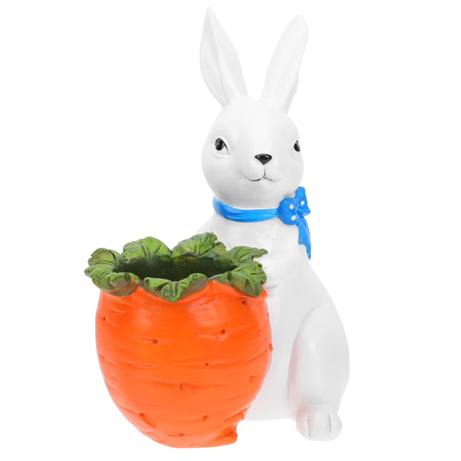 HEMOTON Rabbit Shaped Succulent Planter - Cute Animal Flower Pot for Indoor Plants, Home & Garden Decor - Perfect for Succulents, Cacti, Small Flowers - Ideal for Windowsill, Office Desk, Living Room Decor