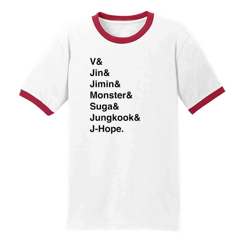 Pop Threads K-Pop Group Names Graphic Tee for Men - Trendy Band Logo T-Shirt for Concerts & K-Pop Fans