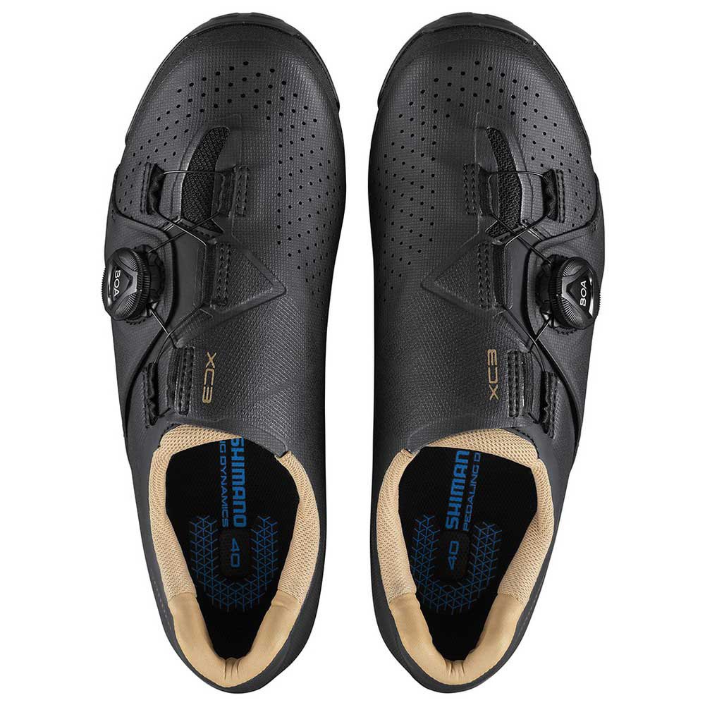 Shimano XC3W Women's Cycling Gravel Shoes - Breathable & Comfortable Road Bike Shoes for Women - Perfect for Gravel Riding, Commuting & Outdoor Adventures (Black)