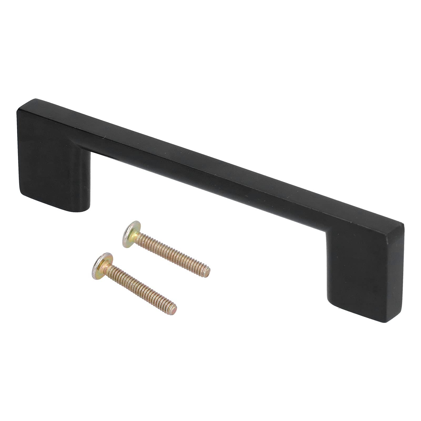 Black Zinc Alloy Cabinet Door Handle - 126mm Pull Hardware for Wardrobe, Furniture & Home Decor | Durable & Stylish for Kitchen Cabinets, Closet Doors & Drawers