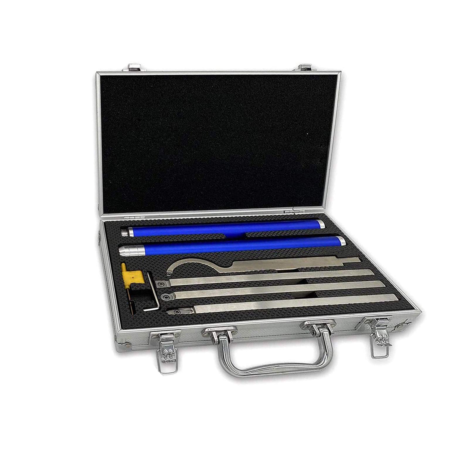 Premium Carbide Wood Lathe Tools Set - Round, Square & Diamond Inserts with Interchangeable Aluminum Alloy Handle - Perfect for Woodturning, Bowl Making & Furniture Crafting