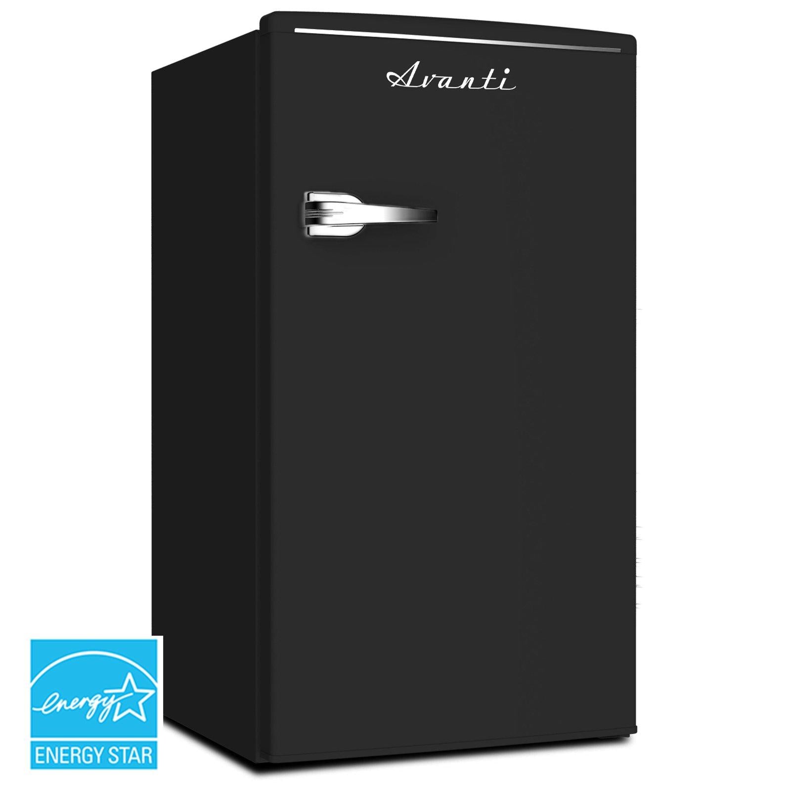 Avanti RMRS31X1BIS 3.1 Cu. Ft. Retro Compact Refrigerator - Vintage Style Mini Fridge for Home, Office, Dorm, Bedroom & Small Spaces - Energy Efficient & Quiet Cooling