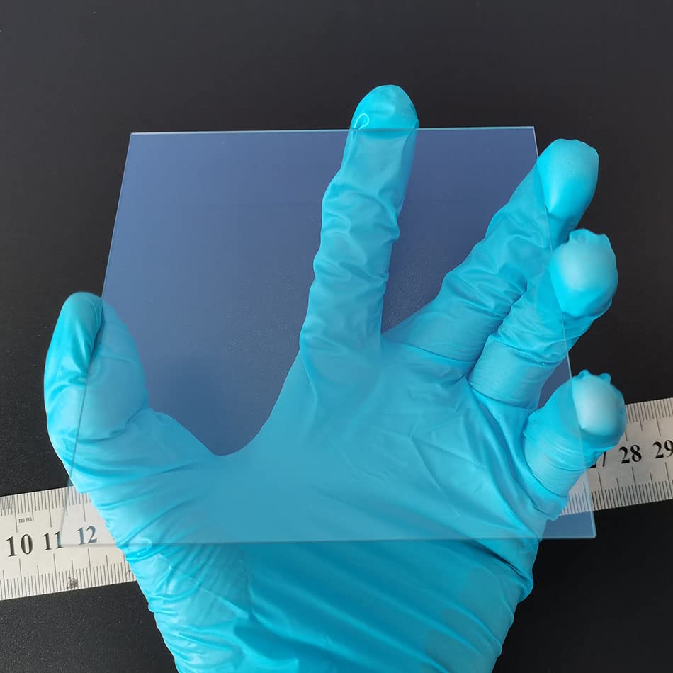 ITO Coated Conductive Glass Slides 100mm×100mm - Low Resistance 7 ohm/sq Superconducting Substrate (6 Pack) - Perfect for Touch Screen Prototyping, Solar Cell Research & Electronics Experiments