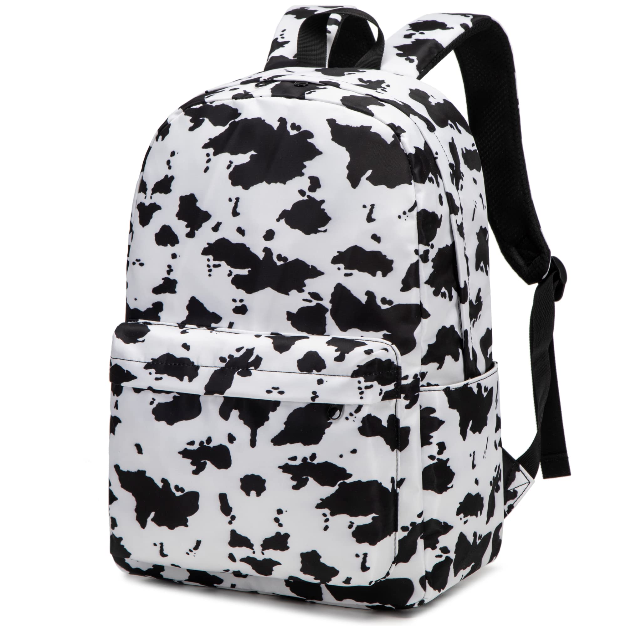 Cow Print Backpack for Women & Girls - Stylish School Bag for Teens, College Students & Professionals - Perfect for Laptop, Books & Daily Use - Great for School, Work & Travel