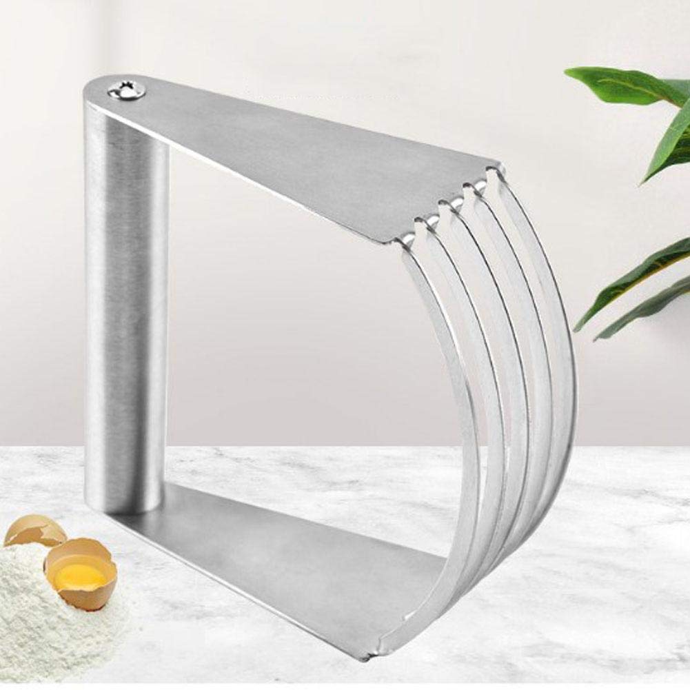 Stainless Steel Dough Blender - Pastry Cutter & Mixer for Baking Cookies, Pies & Bread - Heavy Duty Kitchen Baking Tool for Home Chefs & Bakers