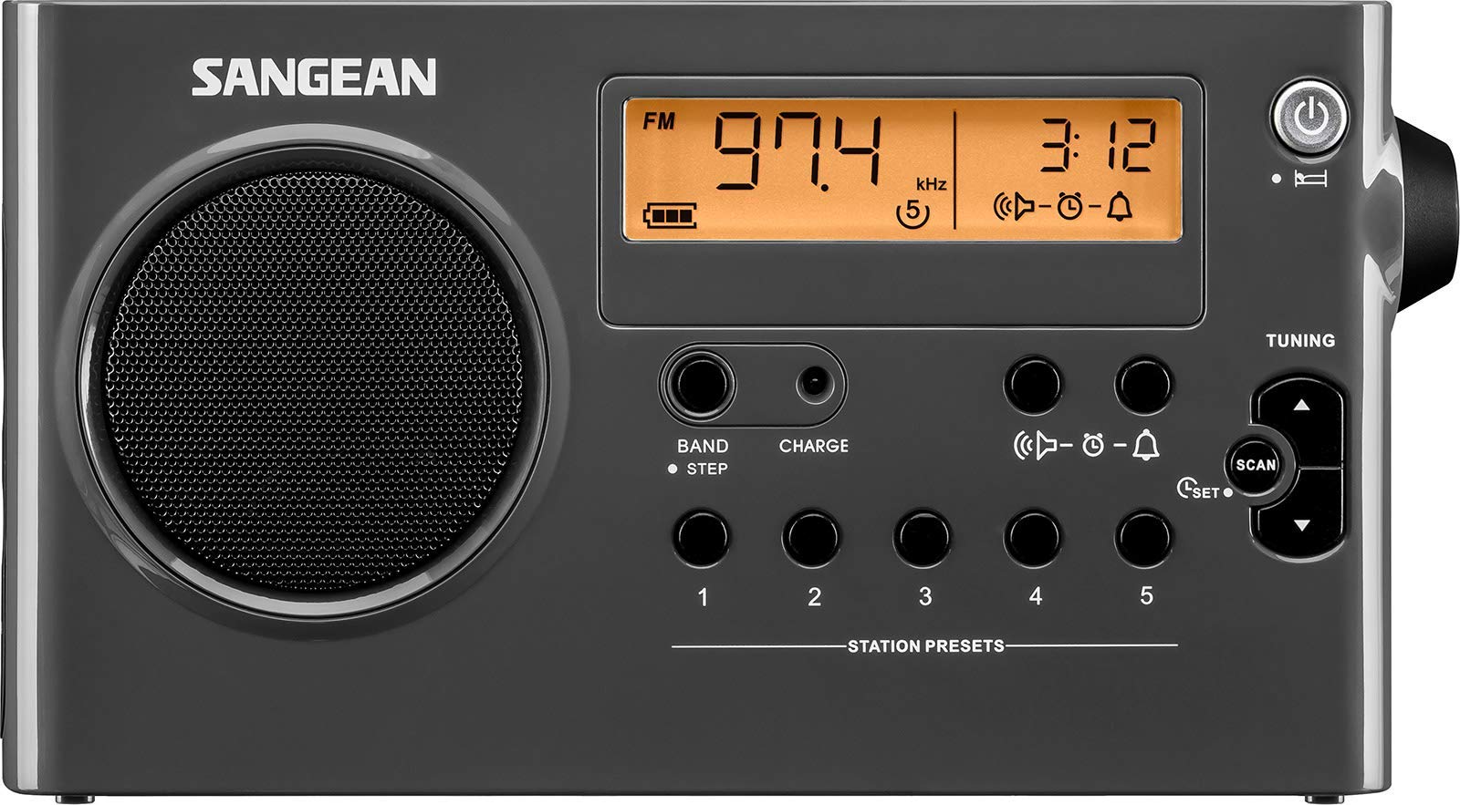 Sangean SG-106 Digital Tuning Portable AM/FM Radio with LCD Display - Certified Renewed | Perfect for Emergency Kits, Outdoor Adventures & Home Use