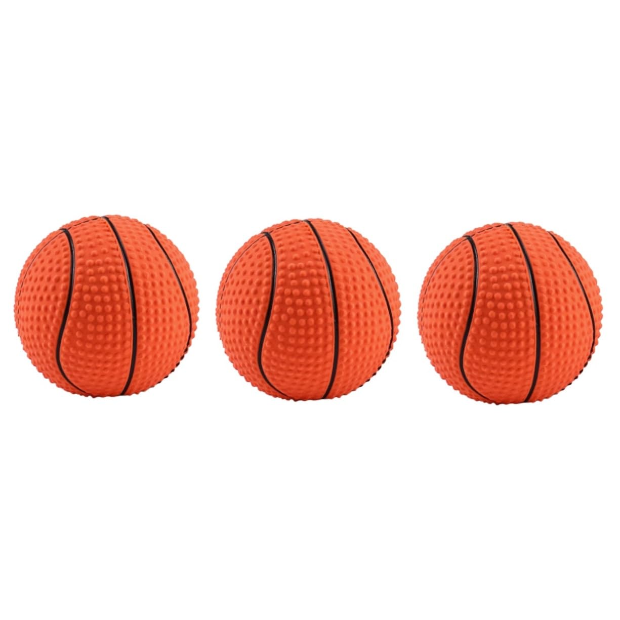 Balacoo 3-Piece Pet Basketball Toy Set - Puppy Chew Toys, Squeaky Dog Toys for Small Dogs, Durable Chewing & Grinding Toys for Teething Puppies - Fun Interactive Play for Indoor & Outdoor Use