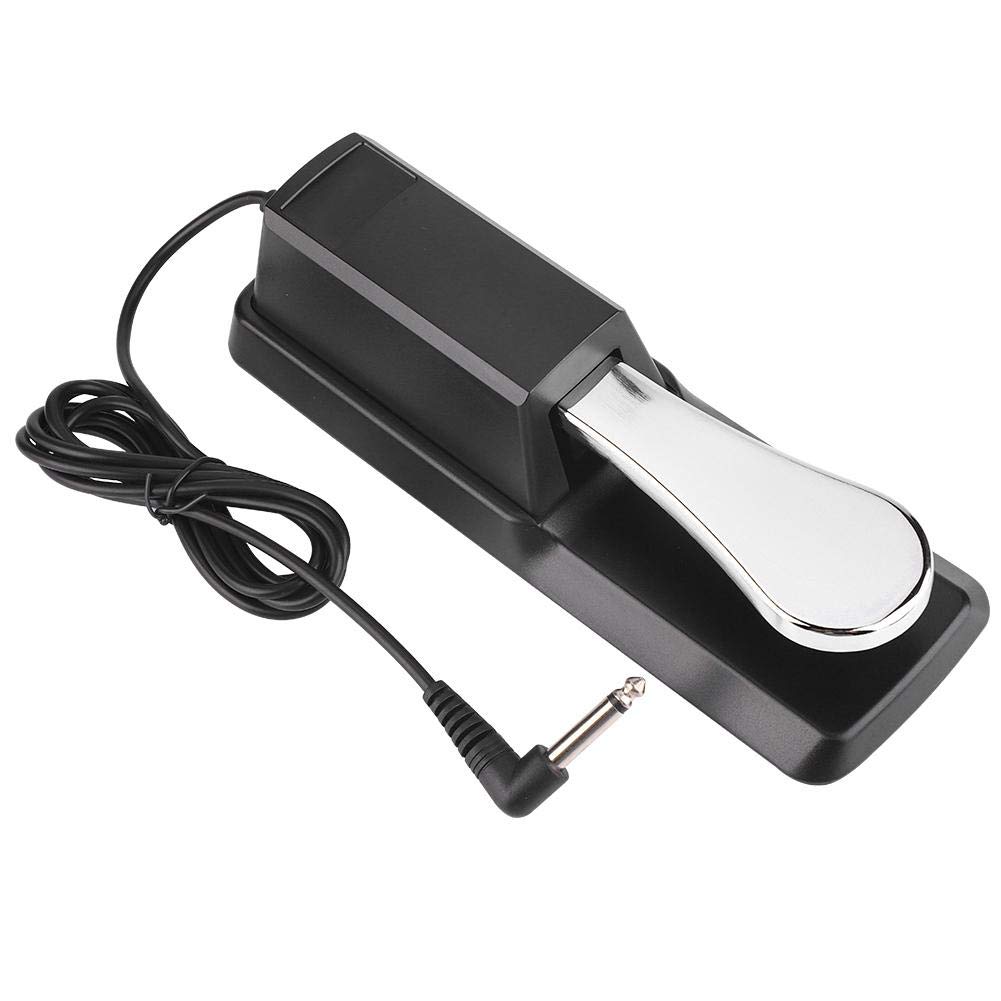 Universal Sustain Pedal for Digital Piano - Black Damper Keyboard Pedal Compatible with Electronic Pianos | Perfect for Home Studios, Live Performances & Music Practice