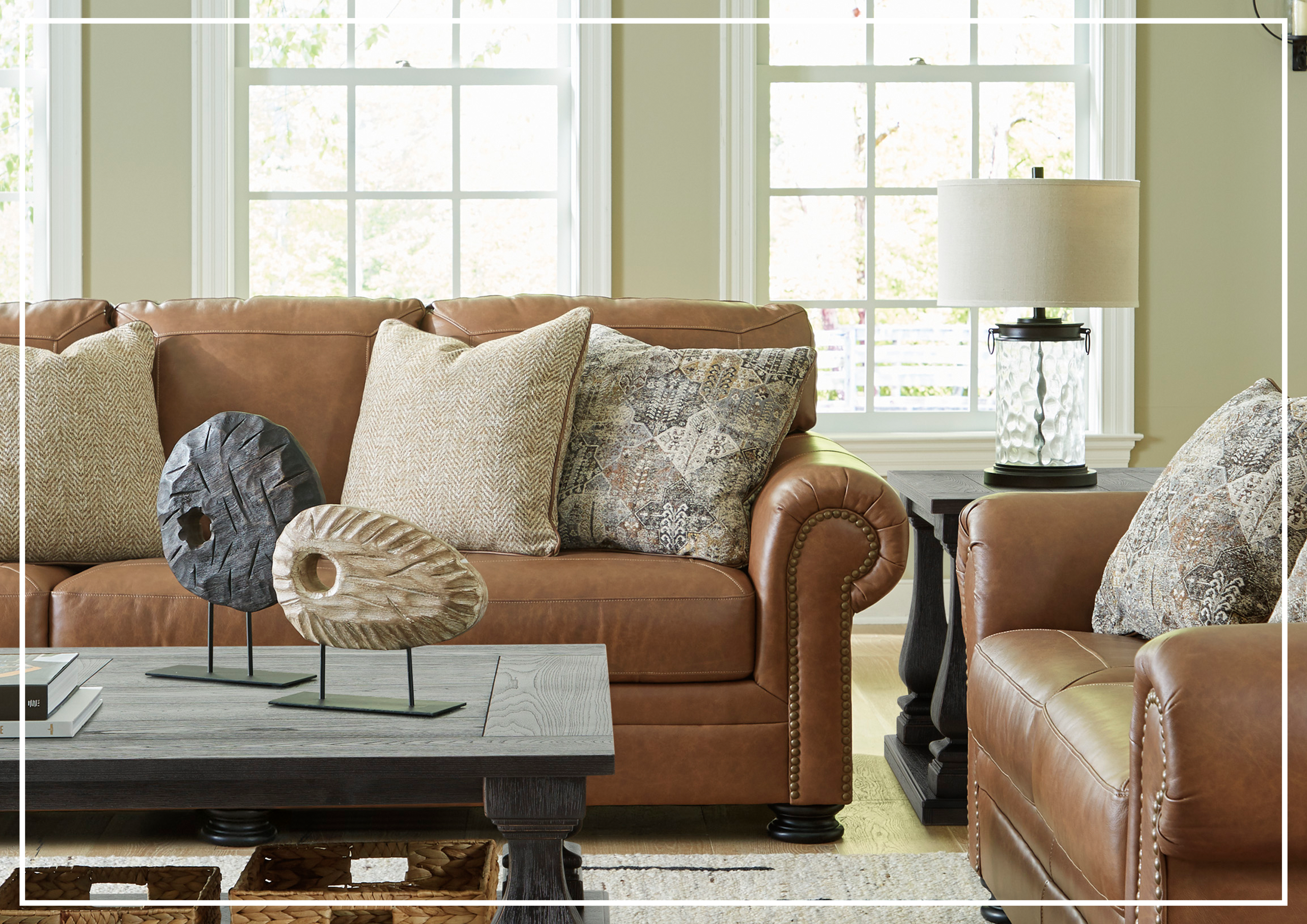 Gio Italia Crescentia Brown Leather 3-Seater Queen Sleeper Sofa Bed - Convertible Comfort for Small Spaces, Guest Rooms & Apartments