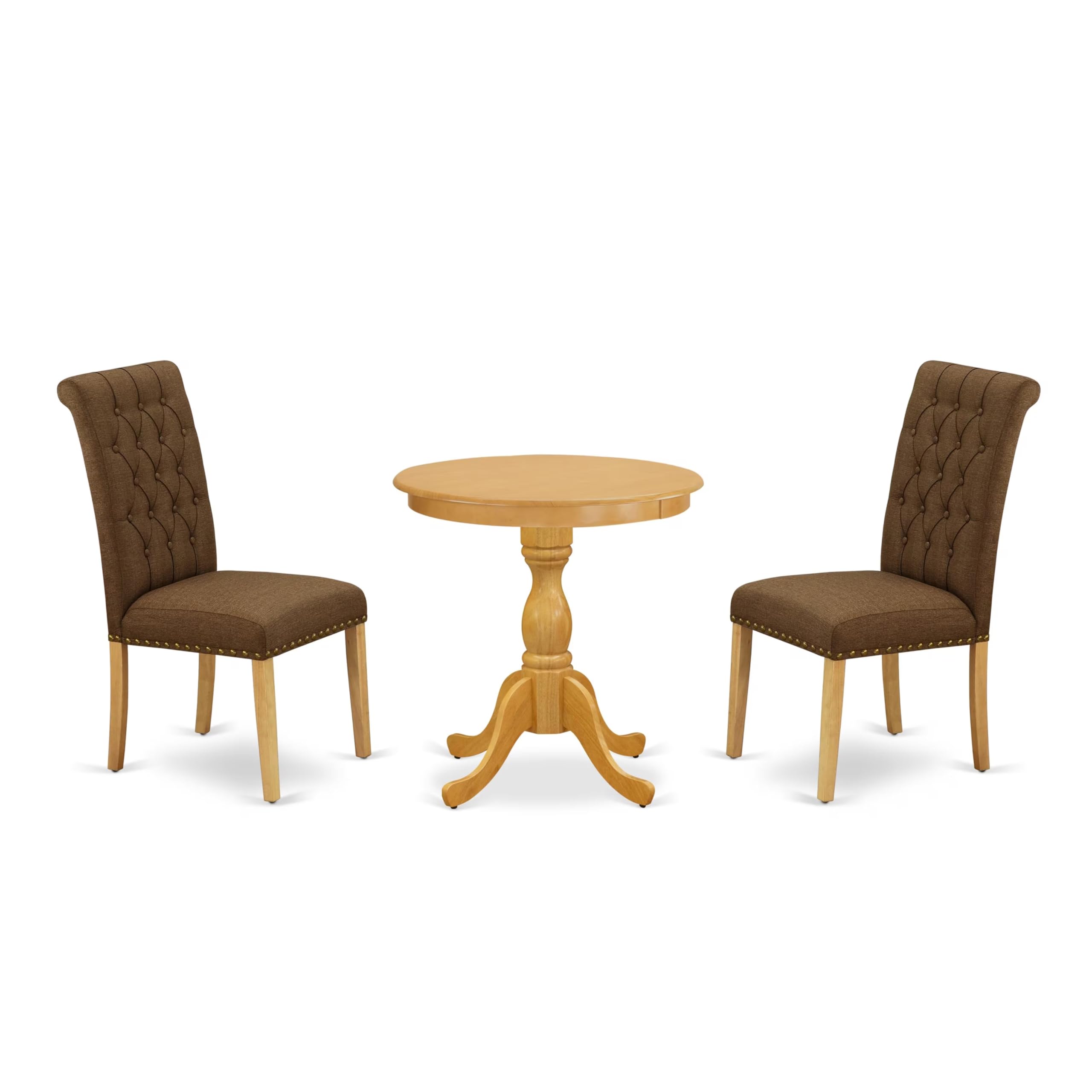East West Furniture 3-Piece Kitchen Table & Chairs Set - 30