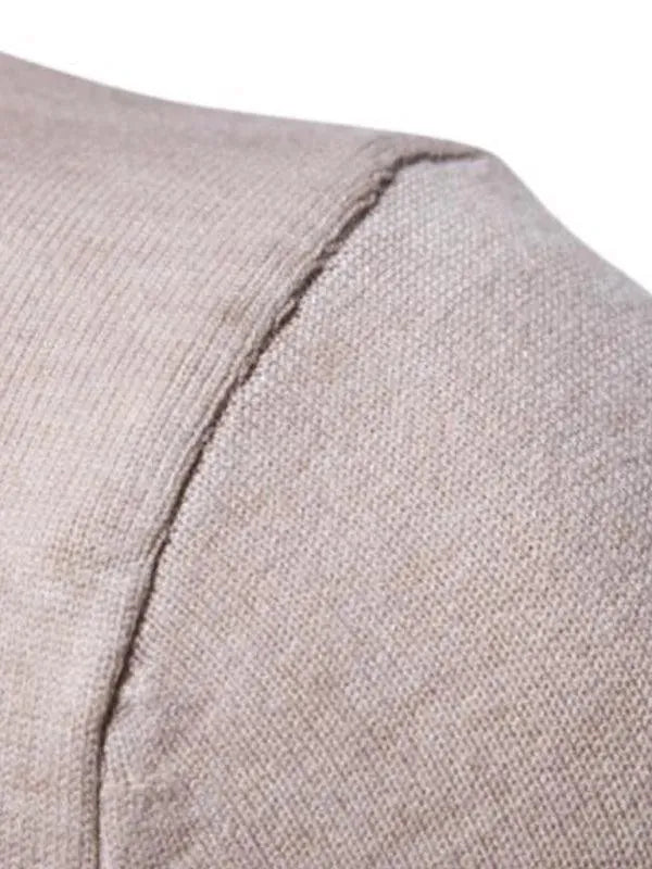 Men's Wool Knit Turtleneck Sweater - Thick Warm Winter Pullover for Casual Wear & Outdoor Activities