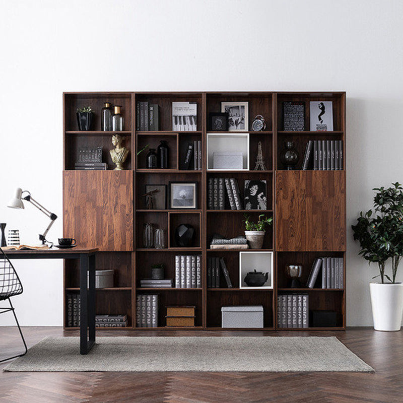 Christina NEW YORK HILTON Scandinavian Style Solid Hardwood Bookcase Display Shelf - Perfect for Living Room, Bedroom, Office & Library Storage