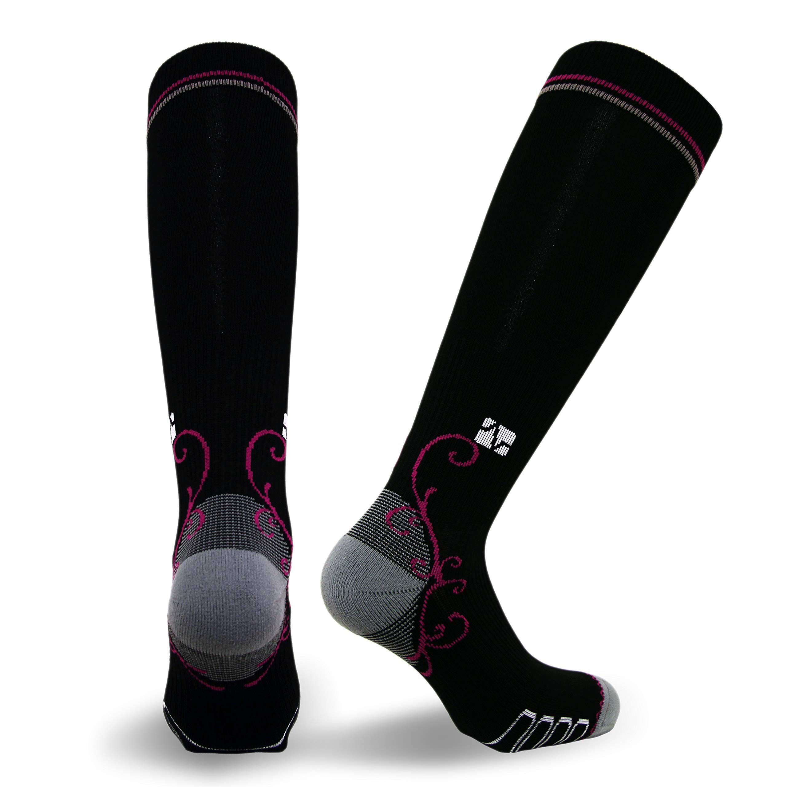 Vitalsox Silver Drystat Graduated Compression Socks 20-30 mmHg for Men & Women - 2 Pack - Improve Circulation, Reduce Swelling & Fatigue - Perfect for Running, Travel & Recovery