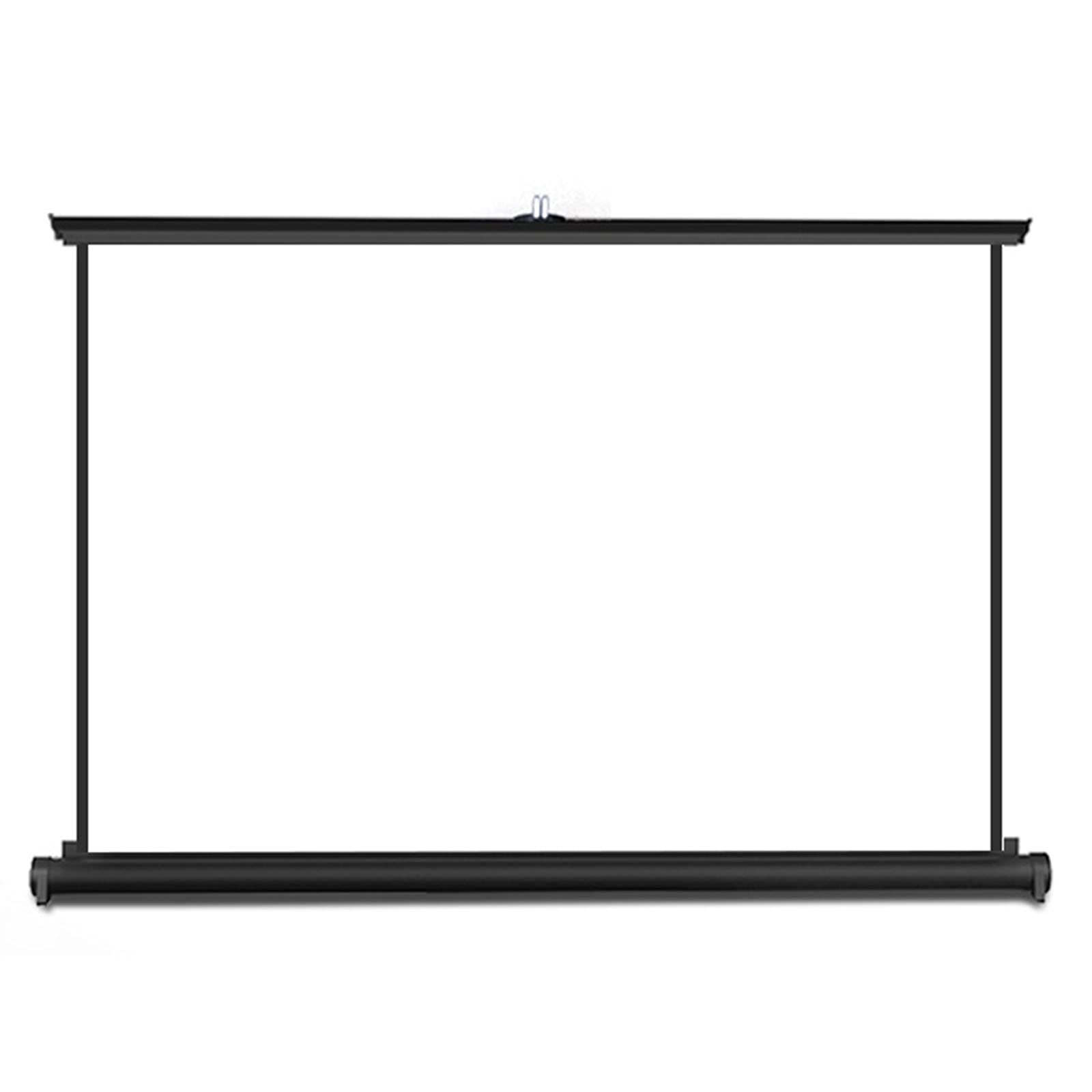 50-Inch Portable Projector Screen - Self-Standing 16:9 HD Projection Screen with 1.2 Gain for Home Theater, Office Presentations & Outdoor Movies - Foldable Desktop Projection Display for Business Meetings, Classroom Teaching & Backyard Cinema Nights