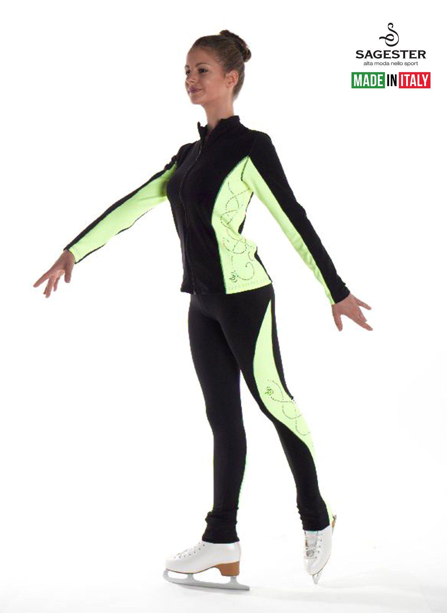 Premium Figure Ice Skating Pants - Handcrafted in Italy for Professional Training | Perfect for Ice Skating Practice, Performances & Winter Sports